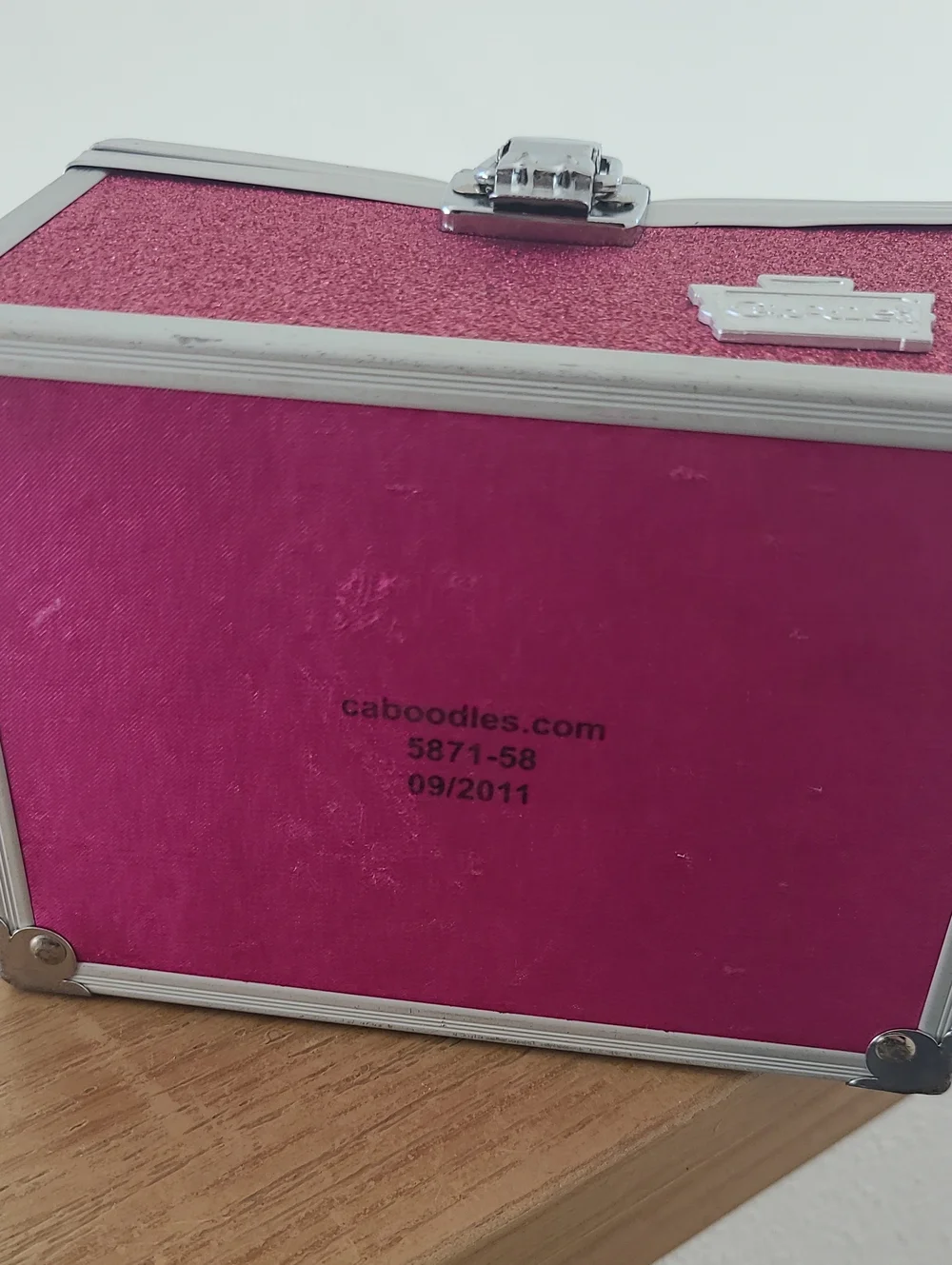 Caboodles Sparkle Jewelry Chest in Rose Pink with Silver Trim
